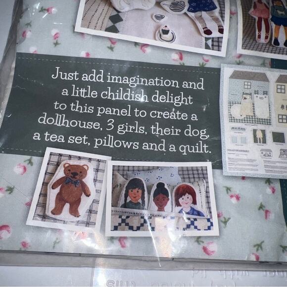 Moda Freya And Friends Dollhouse 1440 11P Moda Fabrics PILLOW NEW Factory Sealed - Picture 8 of 12